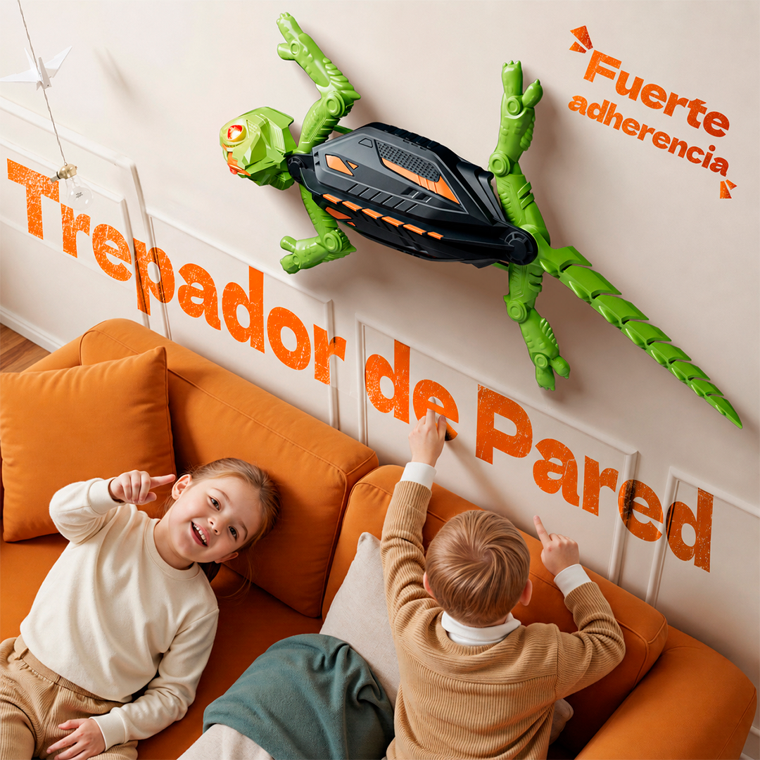 Juguete Lagartija Trepa Paredes con Control Remoto