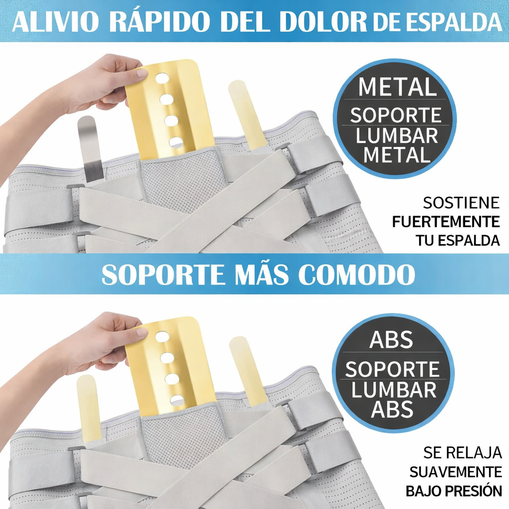 Faja Lumbar MaxSoporte – Alivio constante para tu espalda baja | Sujeción sólida sin sacrificar comodidad