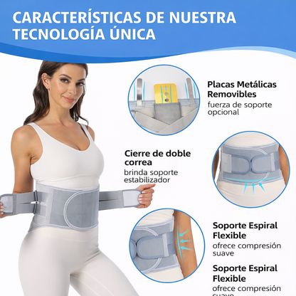 Faja Lumbar MaxSoporte – Alivio constante para tu espalda baja | Sujeción sólida sin sacrificar comodidad